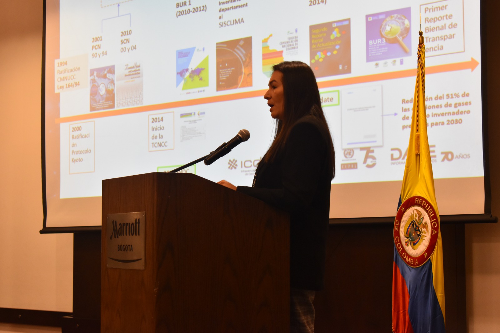 Dra. Sandra Isabel Granados Avellaneda. Líder de Transparencia de la Dirección de Cambio Climático